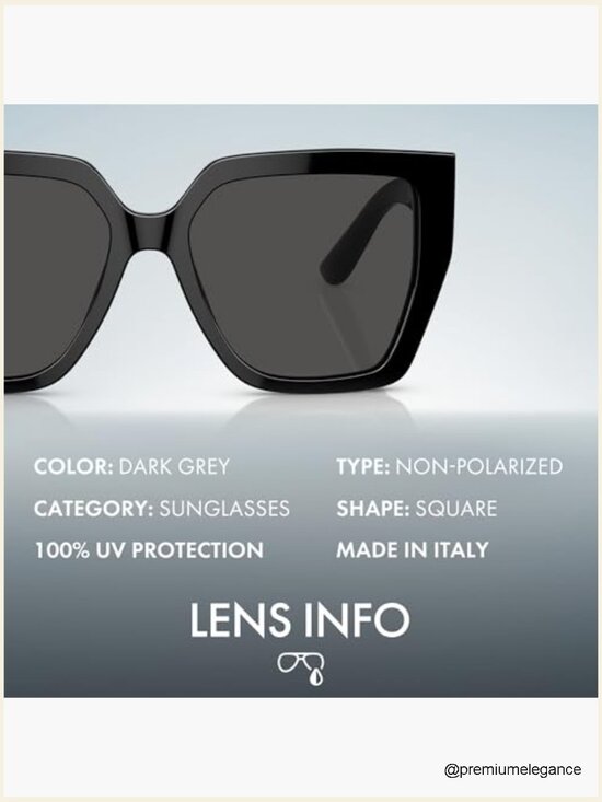 Square Crossed Logo Sunglasses with Luxury Eyewear Kit